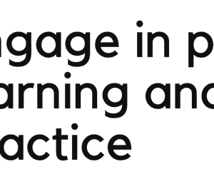 Engage in professional learning to improve teacher practice.
