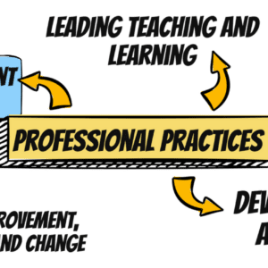 A diagram illustrating the student and teacher professional practices at the school.