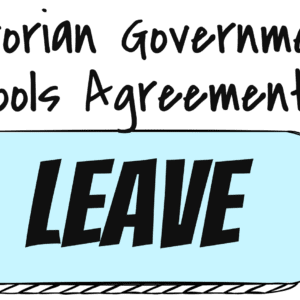 Victorian government schools agreement provides leave for teachers in order to ensure the welfare and development of students in the school.